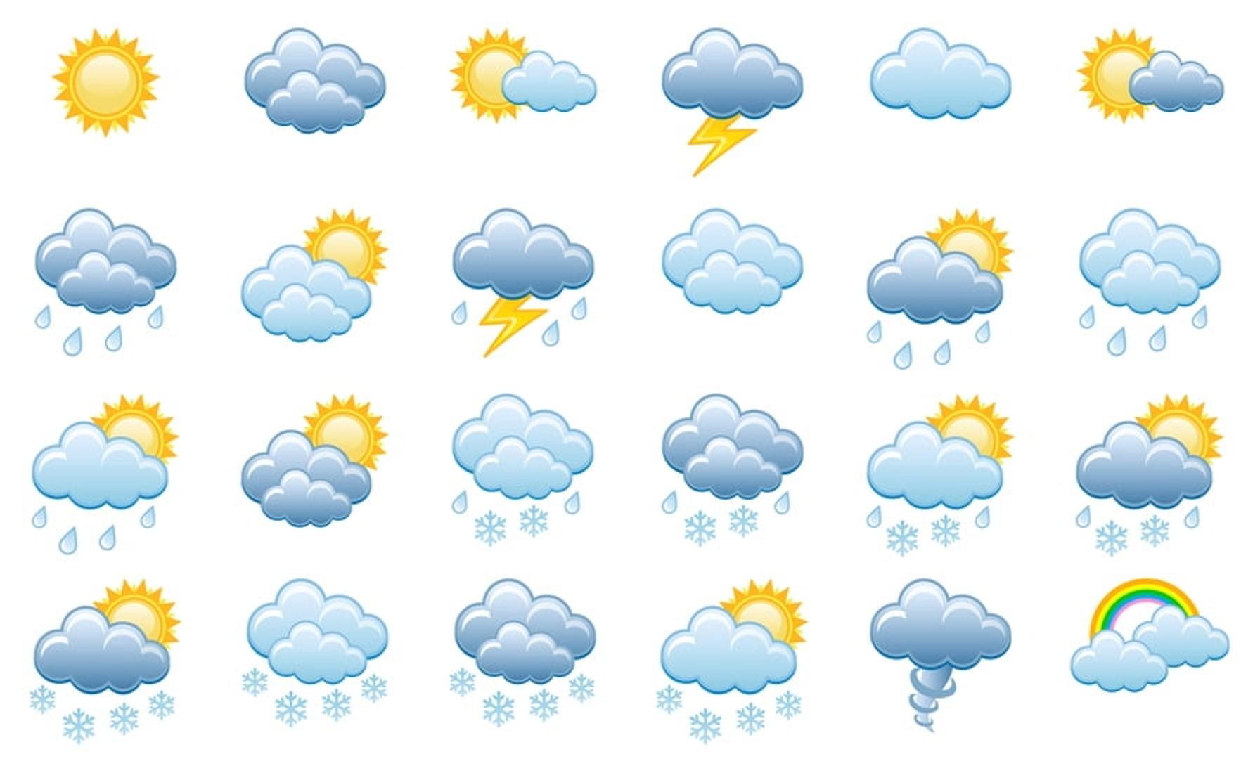 Pogoda. Погодные значки. Погодные значки для детей. Погодные явления для детей. Погодные пиктограммы.